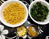 A picture of step 1 of Bathua Dal.