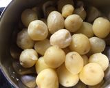 A picture of step 1 of Batata nu Shaak (no onion garlic).