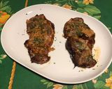 Une image de l'étape 9 de Côtes de porc laquées œuf, tomate, soja, persil.