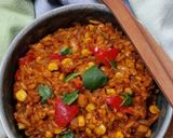 Mexikói rizses "hús" (vegán) recept fázis 6 fotója