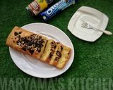 A picture of step 9 of Oreo vanillah cake loaf.