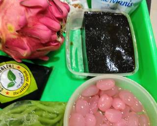 68. Es campur Naga merah - Step 1