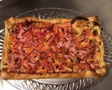 Une image de l'étape 11 de Tarte rhubarbe pomme aux pralines roses.