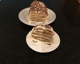 A picture of step 14 of Mocha Chip Ice Cream Sandwich Layer Cake.