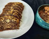 A picture of step 7 of Zebra Cake.