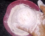 A picture of step 3 of Yam egg roll.