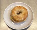 A picture of step 6 of Deany's bagel tuna melt.