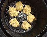 A picture of step 3 of CHEESE PAKORA WITH LEFT OVER DAL ON AIR FRYER.