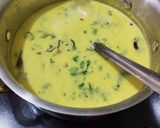 A picture of step 3 of Takachi Kadhi bhaji bhat.... Maharashtrian special.