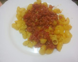 Foto del paso 4 de la receta: Pasta corta con boloñesa de salchicha para estudiantes