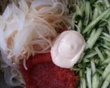 A picture of step 3 of Tobikko Pasta Salad.