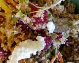 A picture of step 4 of Cous Cous Flaxseed Salad.