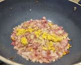 A picture of step 2 of Mustard Greens with Sweet Corn.