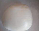 A picture of step 8 of Japanese cake covered with fondant.