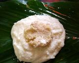 A picture of step 4 of Haladi Patra Pitha/Turmeric Leaves covered Cakes.