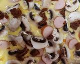 A picture of step 3 of My Mushroom & Smoked cooked sausage omelette.