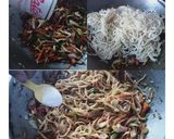 A picture of step 3 of Vegetable Hakka Noodles.