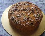A picture of step 10 of Alphonso mango sooji dry fruits cake.