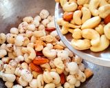 A picture of step 2 of Nuts snacks Refreshing and mint flavoured nuts snacks.