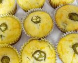 A picture of step 6 of Jalapeno & Cheese Corn Muffins.