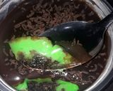 Foto langkah ke 6 dari resep Desert pandan coklat lumer.