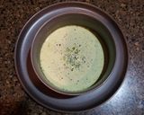 A picture of step 5 of Cream of Spinach Soup.