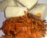 A picture of step 8 of Ukpaka & Boiled Yam.