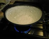 A picture of step 4 of Appam with kadalai curry (chickpea masala curry).