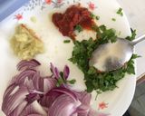 A picture of step 2 of Fries in Garlic dhania Barbecue sauce.