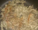 A picture of step 2 of Chicken filling for buns.