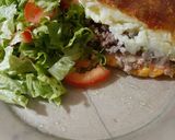 Foto del paso 6 de la receta: Pastel de carne con: papá, boniato zanahoria, jamón y mozzarella