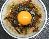 รูปขั้นตอนการทำที่ 3 ของ ข้าวเช้าวาซาบิโชยุปลาแห้งไข่แดง