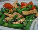 Foto langkah ke 4 dari resep Tumis Tempe Kacang Panjang.