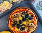 Hình bước làm 9 của món Pizza Halloween