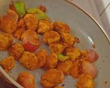 A picture of step 3 of Soya Tikka.