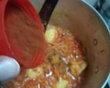 A picture of step 2 of Yellow bean with brown chapati.