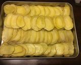 A picture of step 2 of California Farm Scalopped Truffle Potatoes Anna.