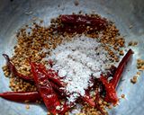 A picture of step 2 of Thinai (Foxtail Millet) Sambar Sadam.