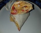 A picture of step 12 of Chicken Ranch wraps 🌯.