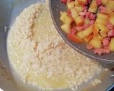A picture of step 6 of Risotto with Fuji Apples, Crispy Bacon, and Rosemary.