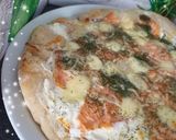 Une image de l'étape 5 de Pizza saumon frais #novembre.