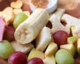 A picture of step 4 of Fruit, Cheese, and Ham Sandwich Skewers.