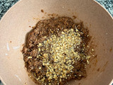 Postre trufa con nueces