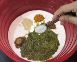 A picture of step 2 of Green Masala Chicken Curry.