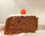 Foto del paso 10 de la receta: Pastel de Navidad con nata, chocolate y cerezas confitadas “sin gluten”