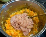Zöldséges csirkeragu recept fázis 2 fotója
