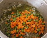 A picture of step 3 of Arroz con Pato a la Chiclayana.