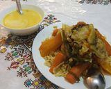 A picture of step 16 of Corn Couscous with Vegetables.