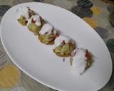 A picture of step 3 of Mathri Chaat.