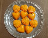 A picture of step 5 of Orange Qubes Stuffed Chocolates.